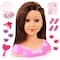 Bayer Design Charlene Super Model Brown Haired Styling Head with Makeup